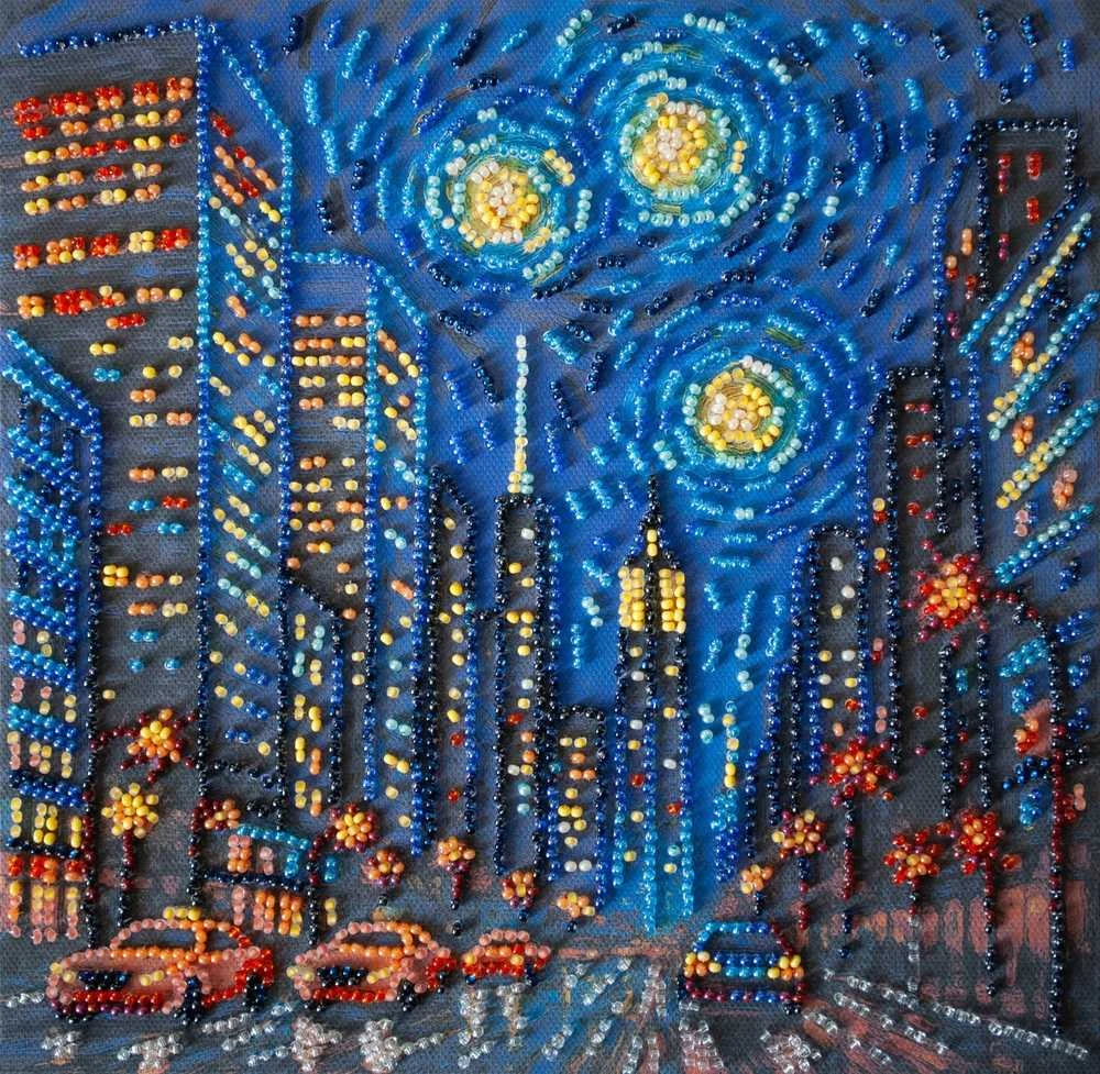 Abris Art Vidutinio dydžio karoliukų siuvinėjimo rinkinys „Gyvenimo ritmas“ 20x20