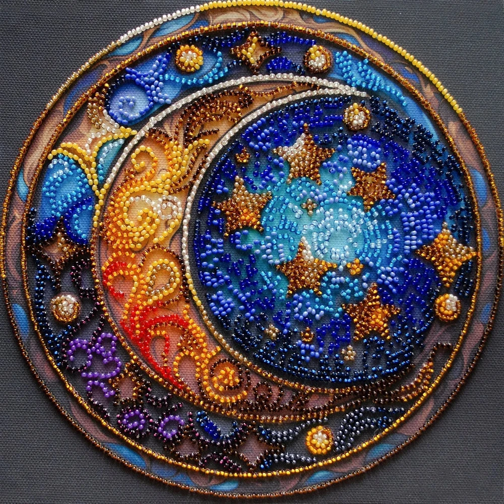Abris Art Vidutinis karoliukų siuvinėjimo rinkinys „Maginiai sapnai“ 20x20 cm