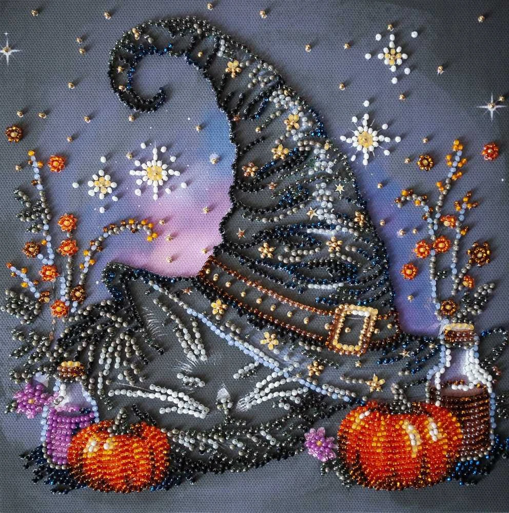 Abris Art Vidutinis karoliukų siuvinėjimo rinkinys „Raganos sapnas“ 20x20 cm
