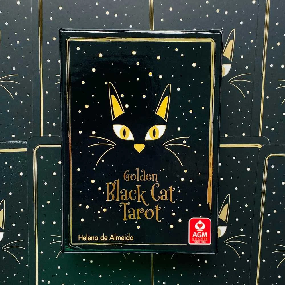 AGM Golden Juodas Cat Tarot Kortos