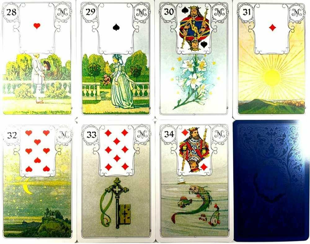 AGM Lenormand Mėlyna Owl Premium Edition Kortos