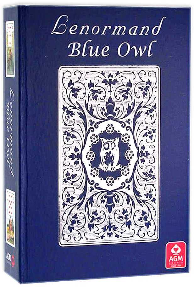 AGM Lenormand Mėlyna Owl Premium Edition Kortos