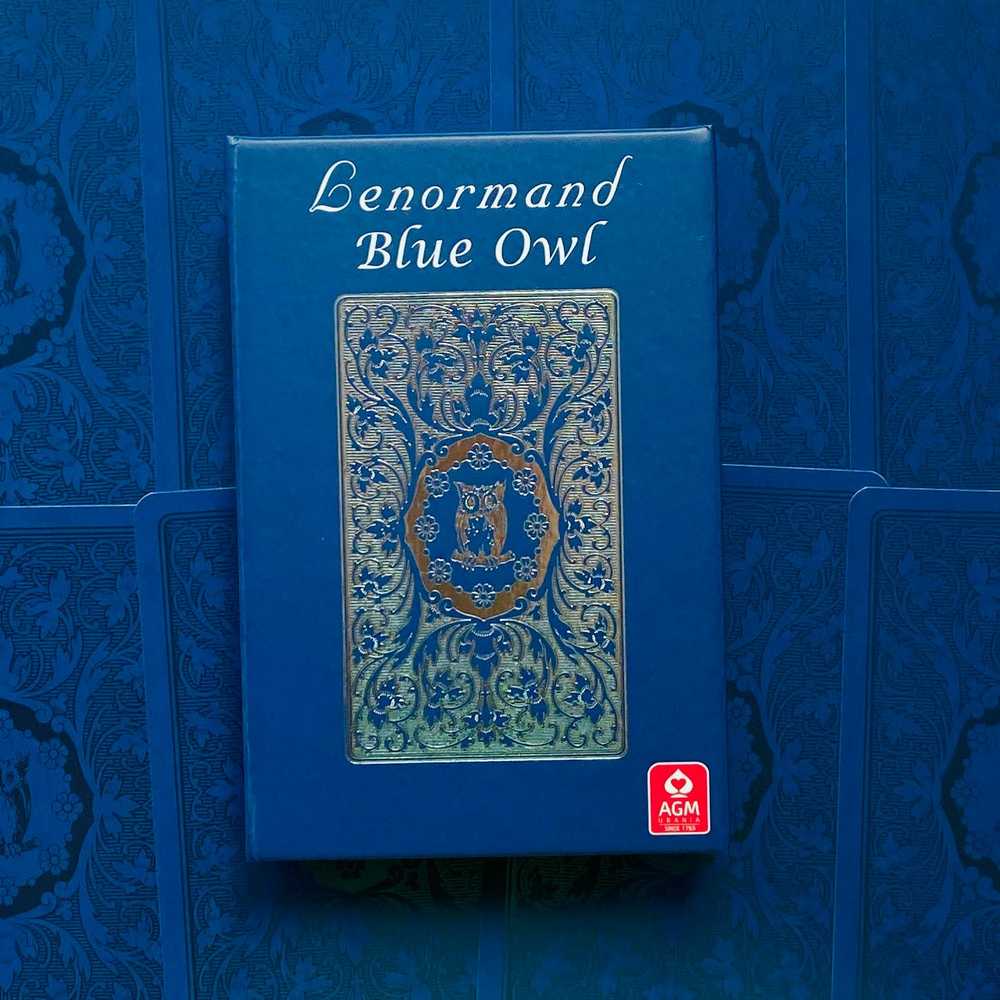 AGM Lenormand Mėlyna Owl Premium Edition Kortos