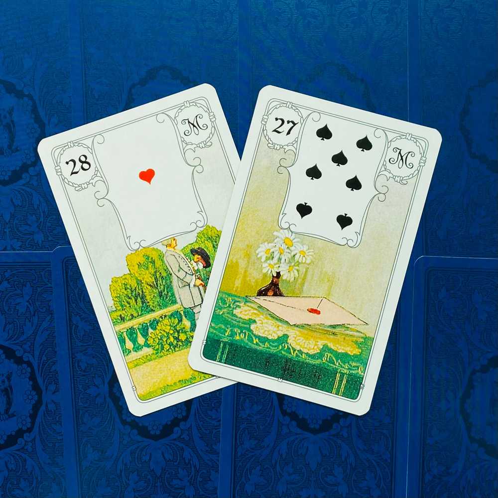 AGM Lenormand Mėlyna Owl Premium Edition Kortos