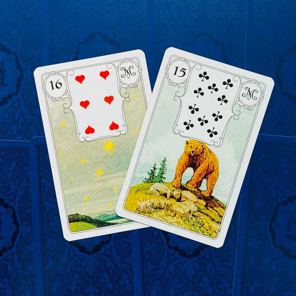AGM Lenormand Mėlyna Owl Premium Edition Kortos