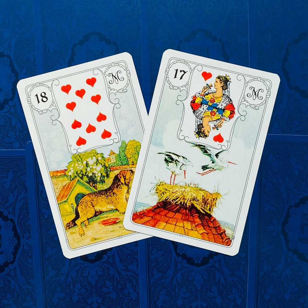 AGM Lenormand Mėlyna Owl Premium Edition Kortos