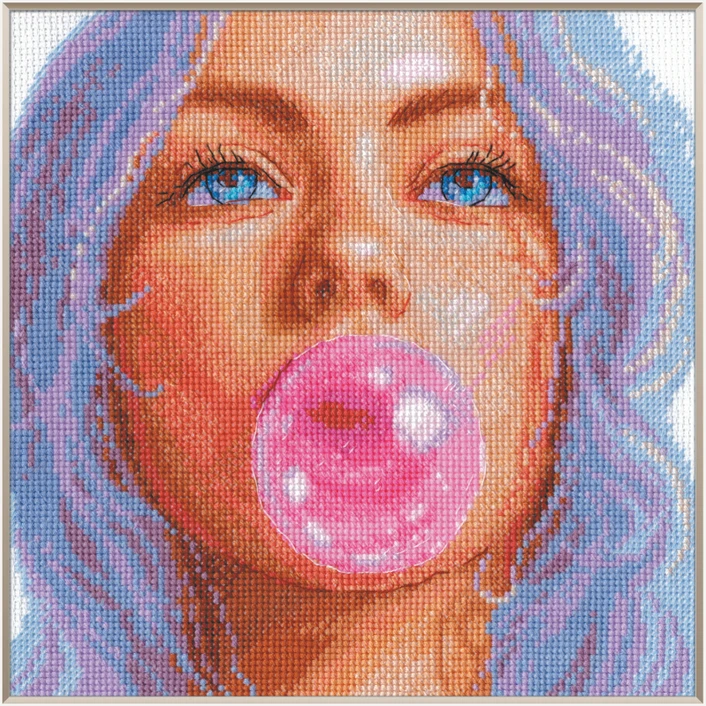 Aine Bubblegum Dreams kryželiu siuvinėjimo rinkinys su Aida 14 ct, 20×20