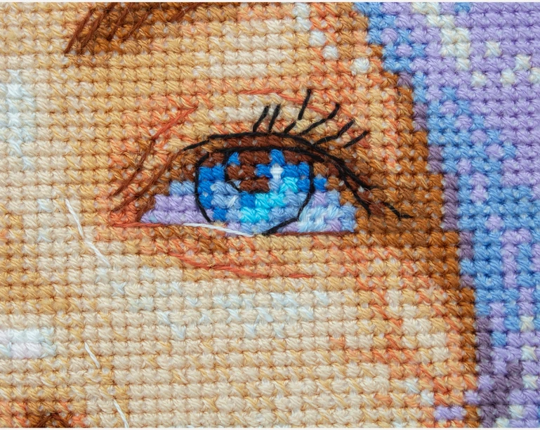 Aine Bubblegum Dreams kryželiu siuvinėjimo rinkinys su Aida 14 ct, 20×20