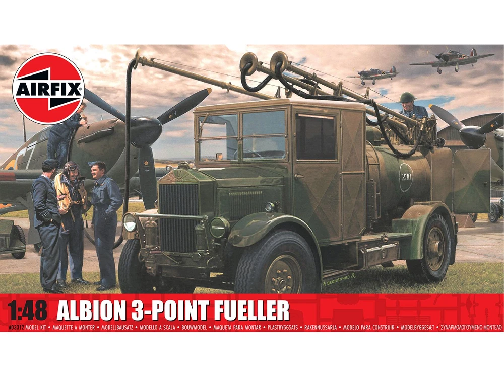 Airfix Albion AM463 kuro sunkvežimis, 1/48 plastikinis modelis