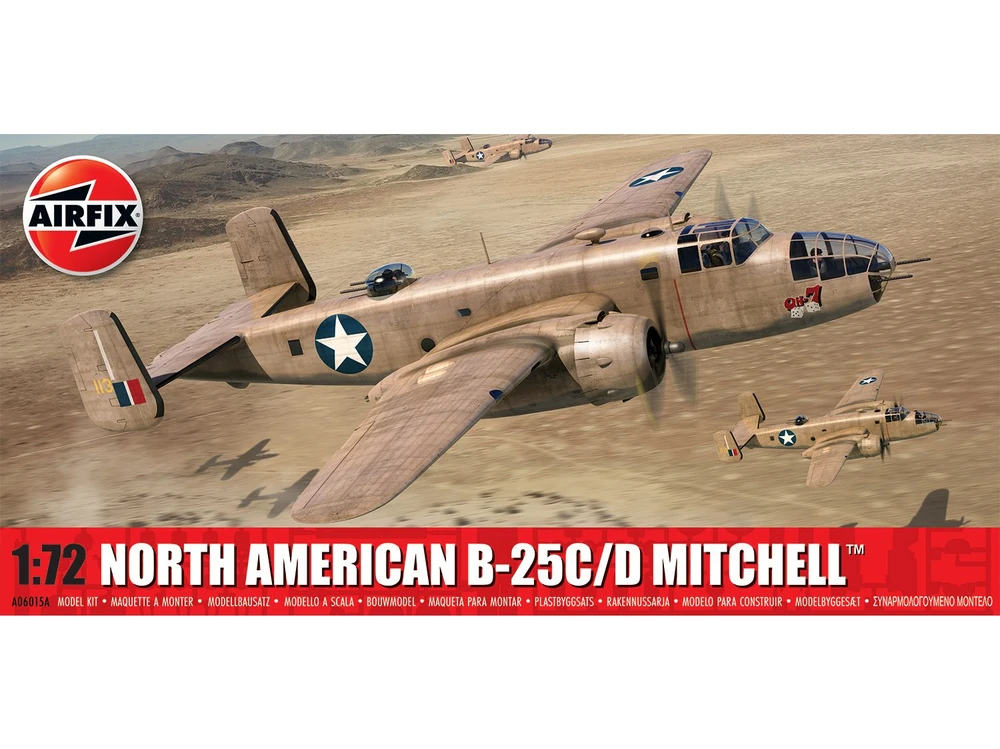 Klijuojamas Modelis Airfix A06015A North American B-25C/D Mitchell 1/72