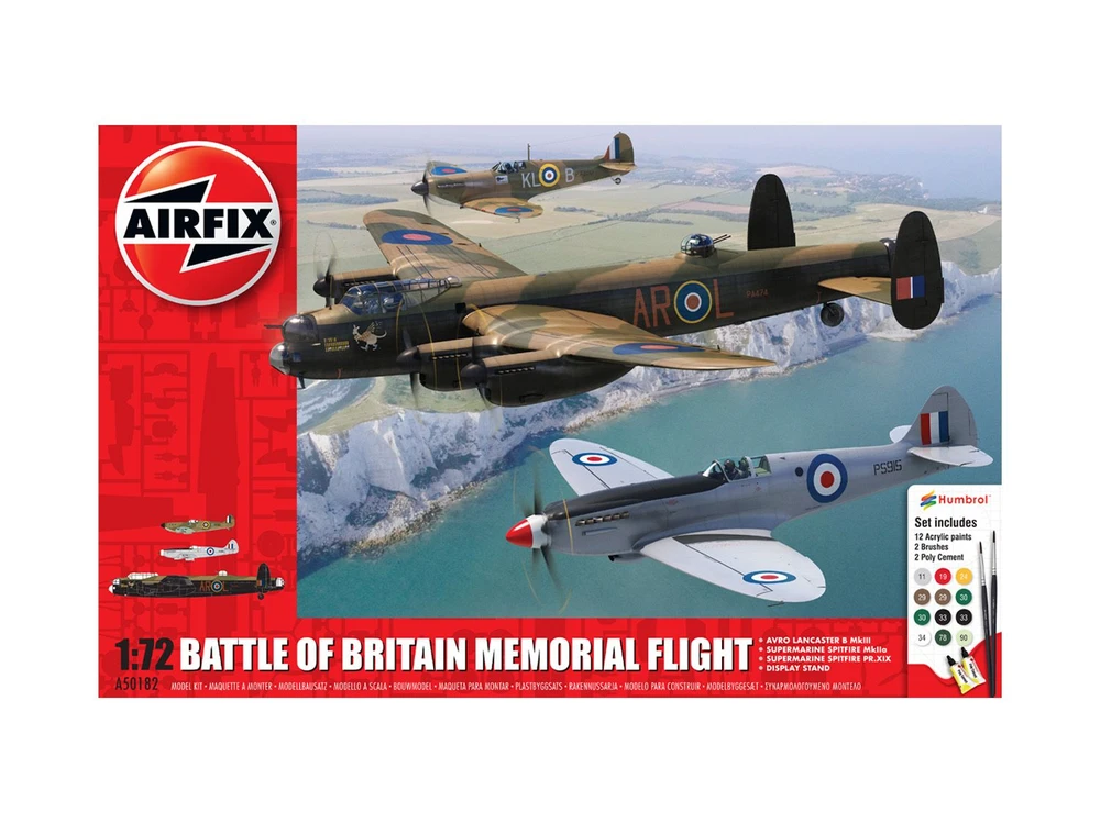 Airfix Battle of Britain Lancaster ir Spitfire dovanų rinkinys 1/72