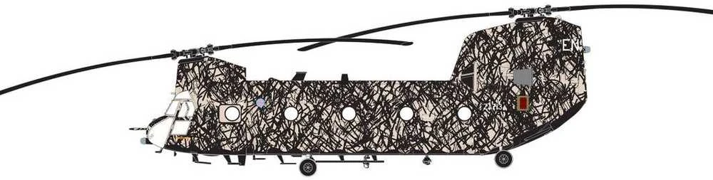 Airfix Boeing Chinook HC.1 vėlyvas 1/72 plastikinis rinkinys A06024