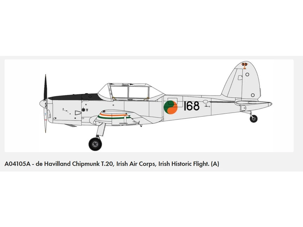 Airfix De Havilland DHC-1 Chipmunk 1/48 plastikinis modelis (T.10/T.20)