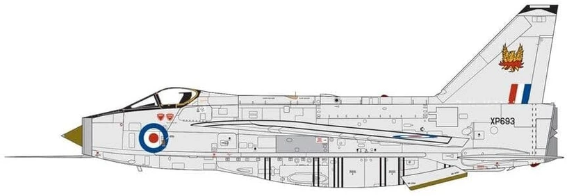 Airfix English Electric Lightning F.6 lėktuvo modelis 1:48