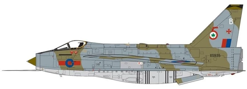 Airfix English Electric Lightning F.6 lėktuvo modelis 1:48