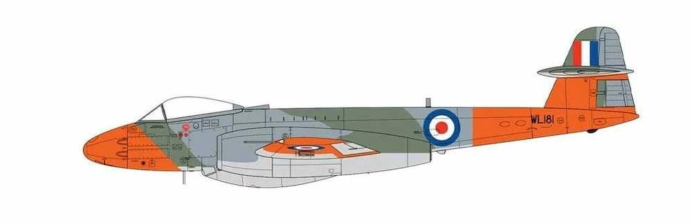 Airfix Gloster Meteor F.8 1/48 – plastikinis lėktuvo modelis A09182A