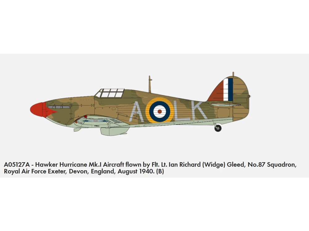 Klijuojamas Modelis Airfix A05127A Hawker Hurricane Mk.1 1/48