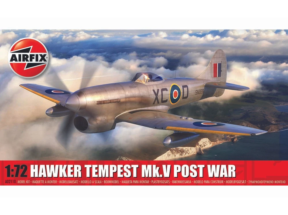 Airfix Hawker Tempest Mk.V pokario 1/72 surenkamas lėktuvas