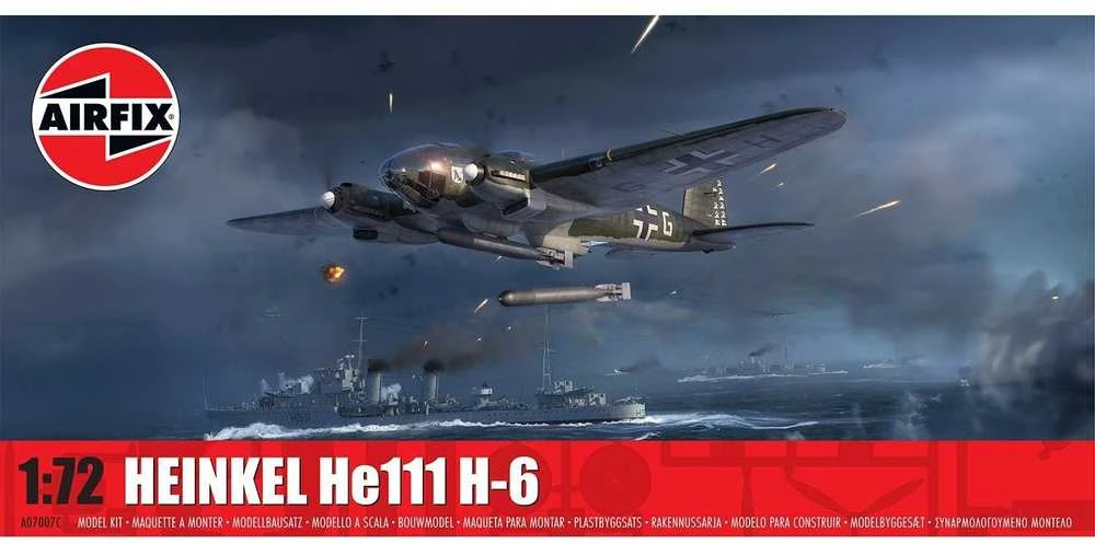 Airfix Heinkel He 111 H-6 1/72 plastikinis bombonešio modelis