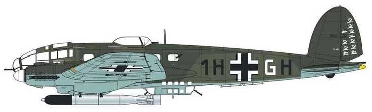 Airfix Heinkel He 111 H-6 1/72 plastikinis bombonešio modelis
