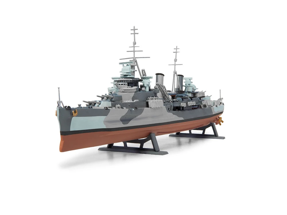 Airfix HMS Belfast laivo modelio rinkinys 1/600 su dažais ir klijais