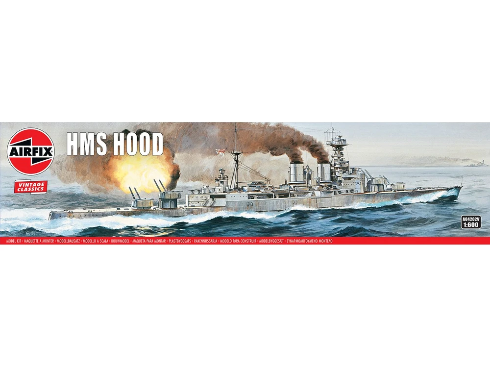 Airfix HMS Hood 1:600 plastikinis surenkamas laivo modelis