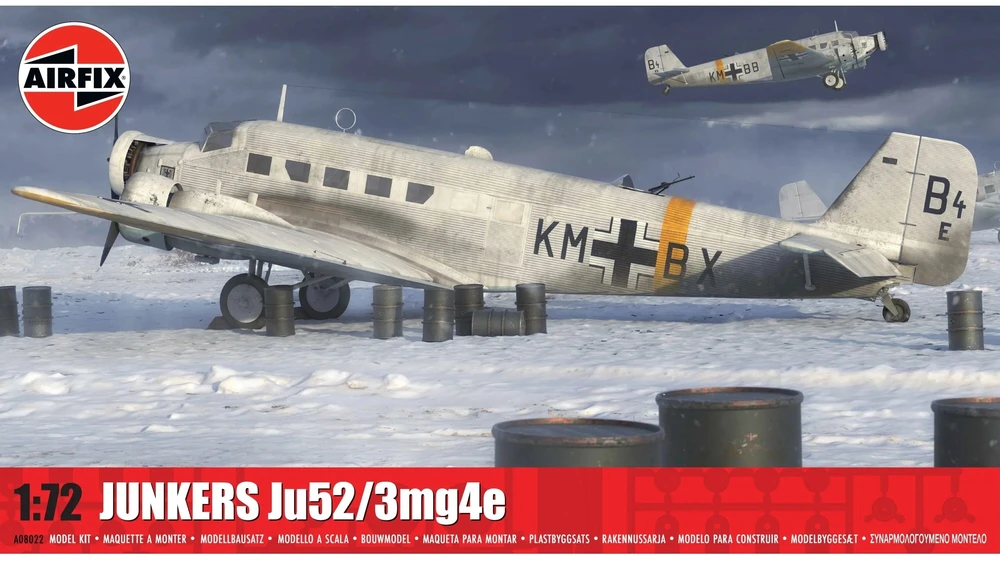 Airfix Junkers Ju 52/3m 1:72 plastikinis lėktuvo modelio rinkinys