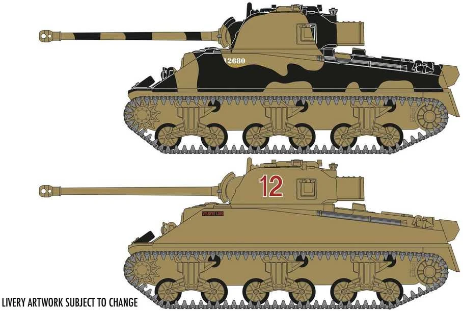 Airfix M4 Sherman Firefly Vc tanko modelis 1/72, plastikinis rinkinys