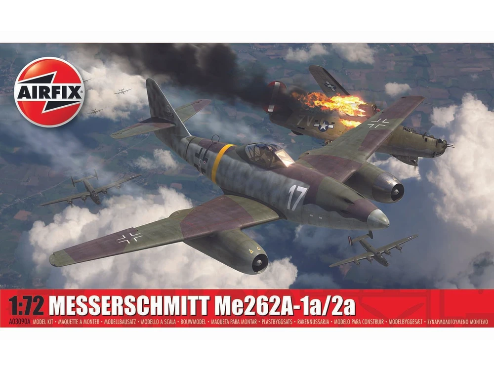 Klijuojamas Modelis Airfix A03090A Messerschmitt Me262A-1a/2a 1/72
