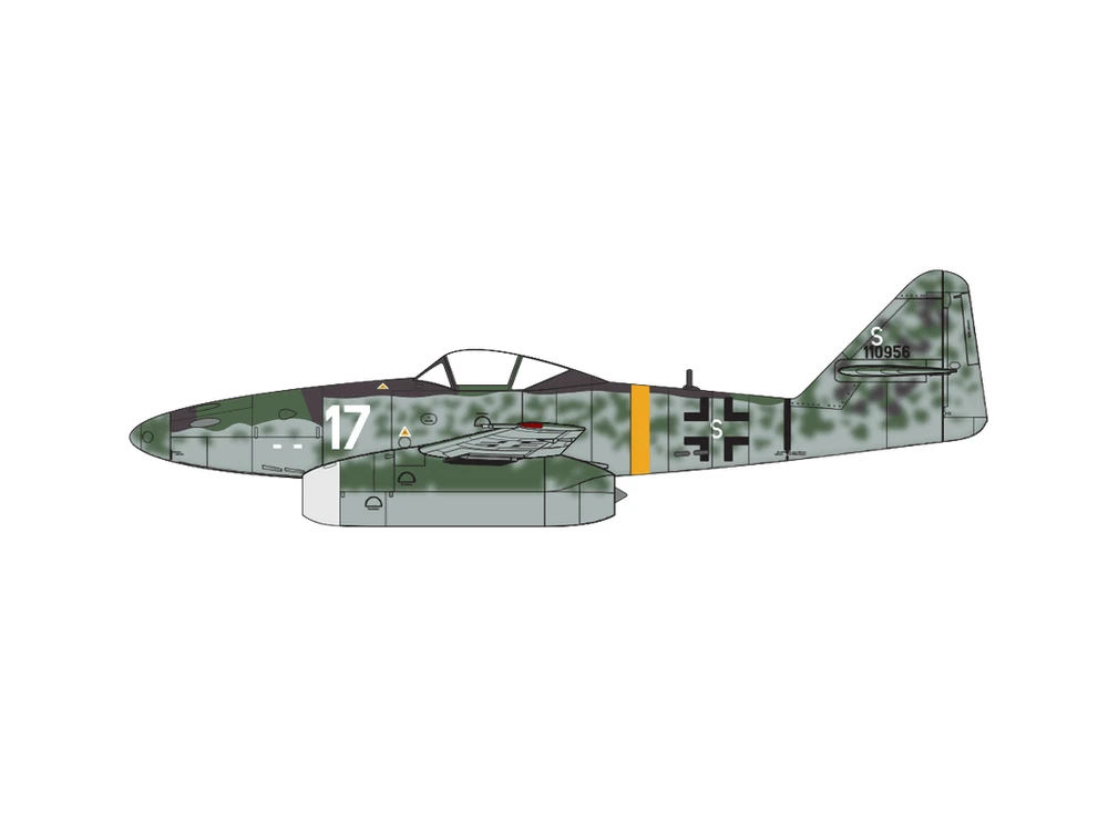 Klijuojamas Modelis Airfix A03090A Messerschmitt Me262A-1a/2a 1/72