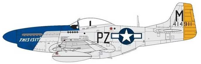 Airfix North American P-51D Mustang 1/24 plastikinis lėktuvo rinkinys A14001V