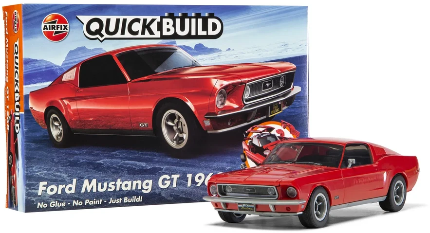 Airfix QUICKBUILD Ford Mustang GT 1968 modelis be klijų vaikams