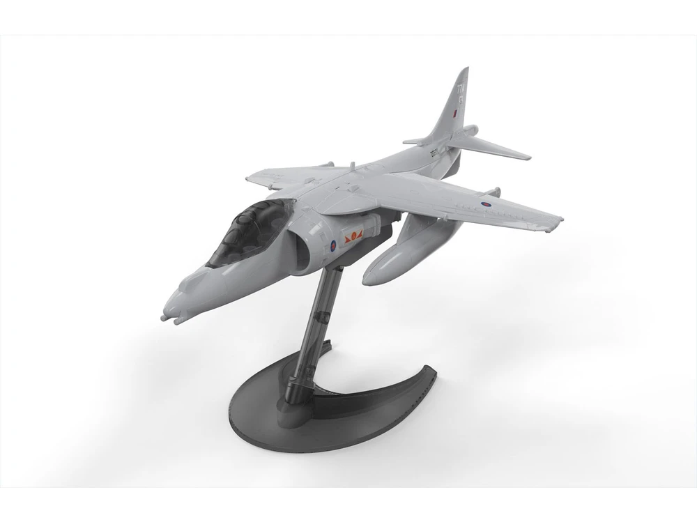 Airfix QUICKBUILD Harrier – surenkamas lėktuvas be klijų ir dažų, 5+, J6009
