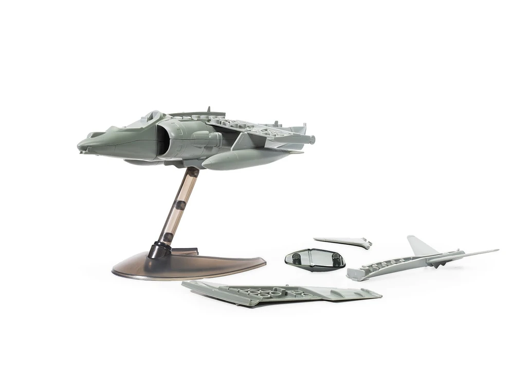 Airfix QUICKBUILD Harrier – surenkamas lėktuvas be klijų ir dažų, 5+, J6009