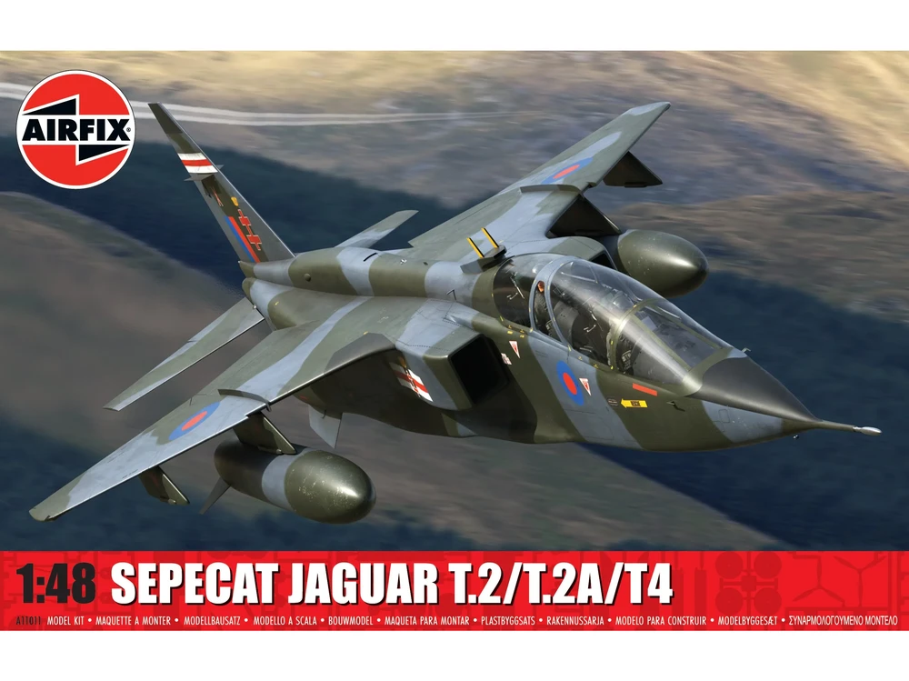 Airfix SEPECAT Jaguar T.2/T.4 surenkamas lėktuvo modelis 1/48 A11011