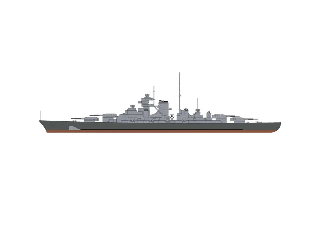 Airfix Sink the Bismarck! dovanų rinkinys su dažais ir klijais 1/1200 A50120