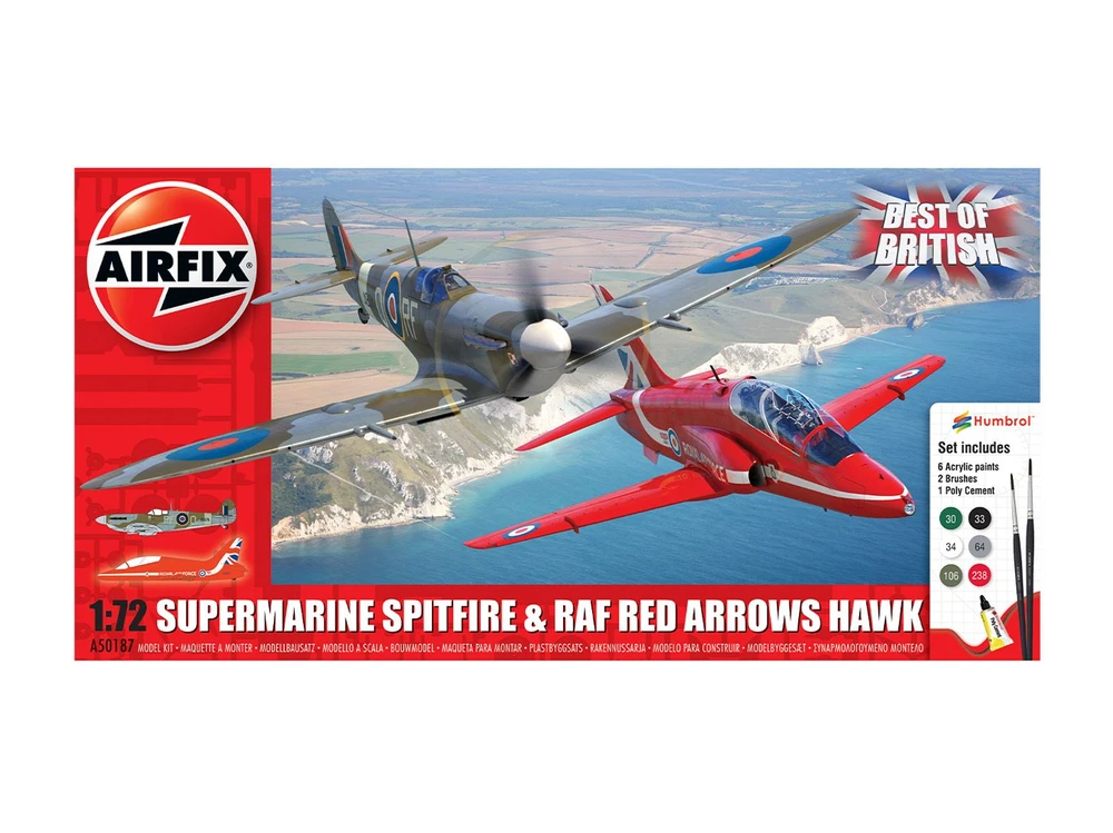 Airfix Spitfire & Hawk plastikinis dovanų rinkinys 1/72 A50187