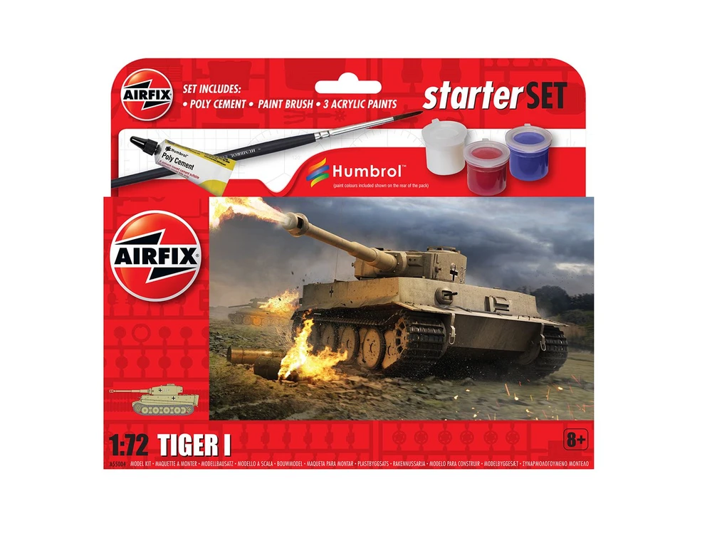 Konstruktorius Airfix - Tiger I dovanų komplektas, 1/72, 55004