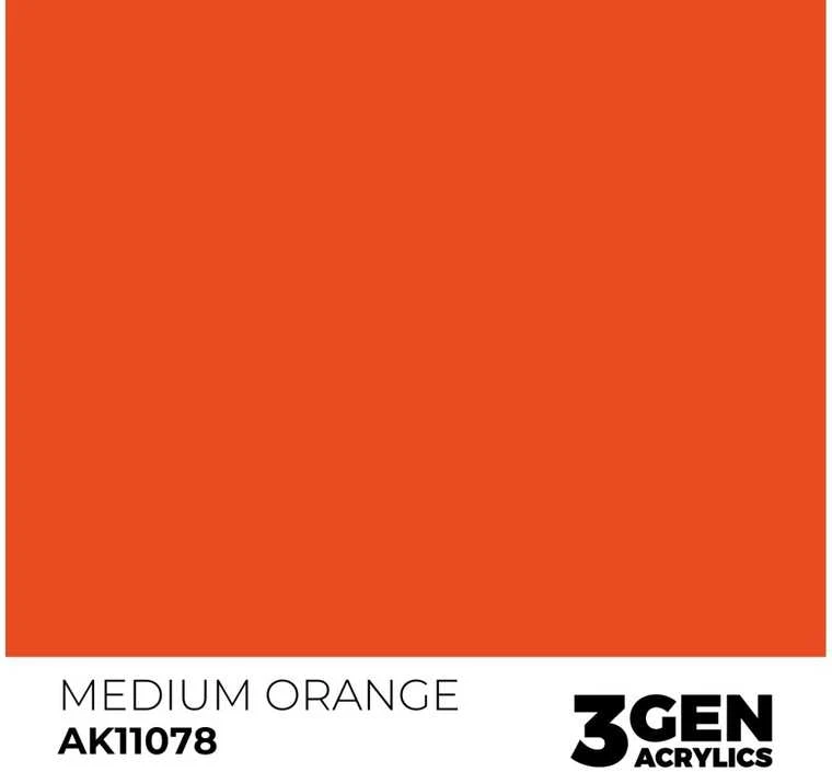AK Interactive 3 gen. akriliniai dažai Medium Oranžinis, 17 ml (AK11078)