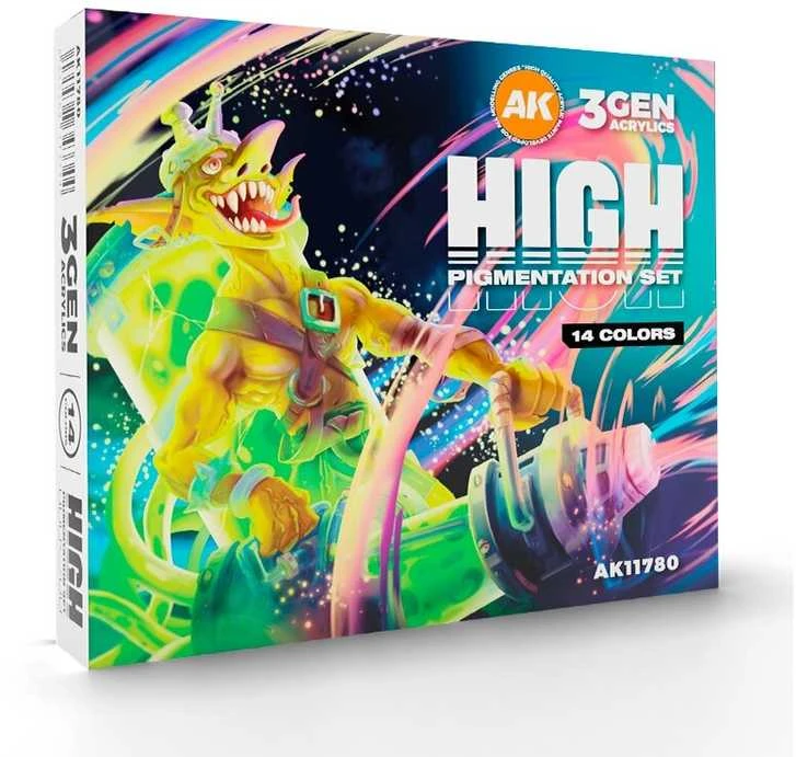 AK Interactive 3GEN akriliniai dažai, aukštos pigmentacijos, 14 spalvų