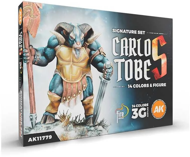 AK Interactive 3GEN dažų rinkinys „Carlos Tobes“ 14 spalvų + figūrėlė