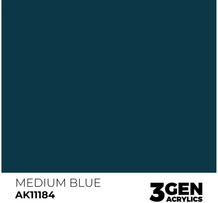 AK Interactive 3rd Gen akriliniai dažai Medium Mėlyna 17 ml AK11184