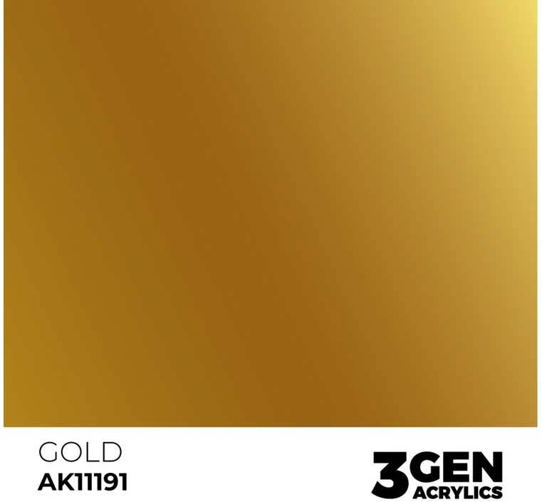 AK Interactive 3rd Gen akriliniai dažai auksinė 17ml AK11191