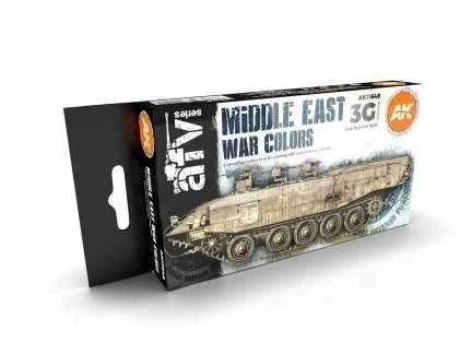 AK Interactive 3rd Gen akriliniai dažai Artimųjų Rytų karo, 6 spalvos AK11648