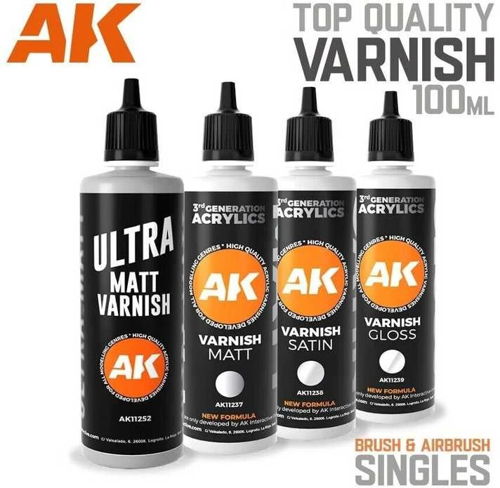 AK Interactive 3rd Gen blizgus akrilinis lakas, 100 ml