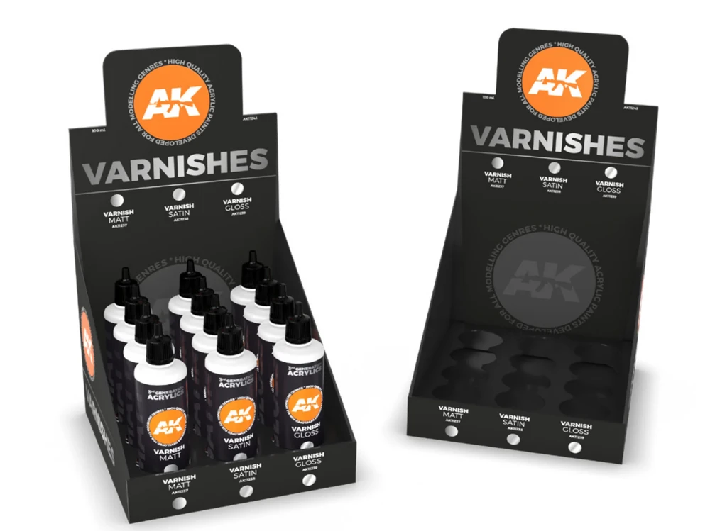 AK Interactive 3rd Gen blizgus akrilinis lakas, 100 ml