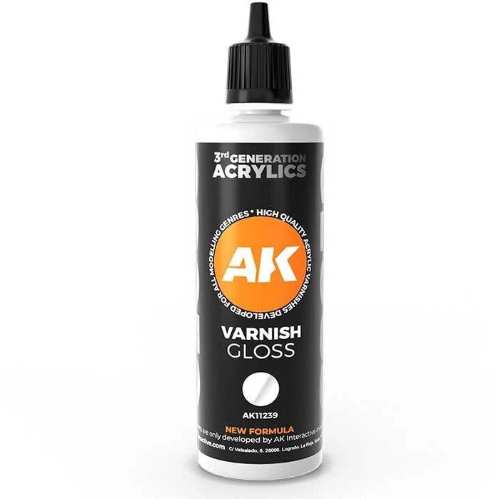 AK Interactive 3rd Gen blizgus akrilinis lakas, 100 ml
