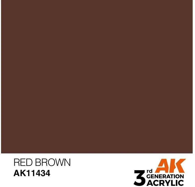 AK Interactive 3rd Gen Raudona Brown figūrėlių akrilas 17ml