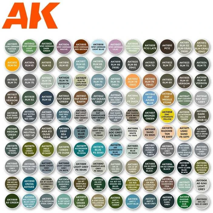 AK Interactive A-14 Interior Steel Pilkas akriliniai dažai AIR, 17 ml