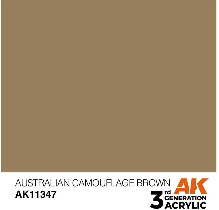 AK Interactive AFV 3 kartos akriliniai dažai Australian Brown 17ml